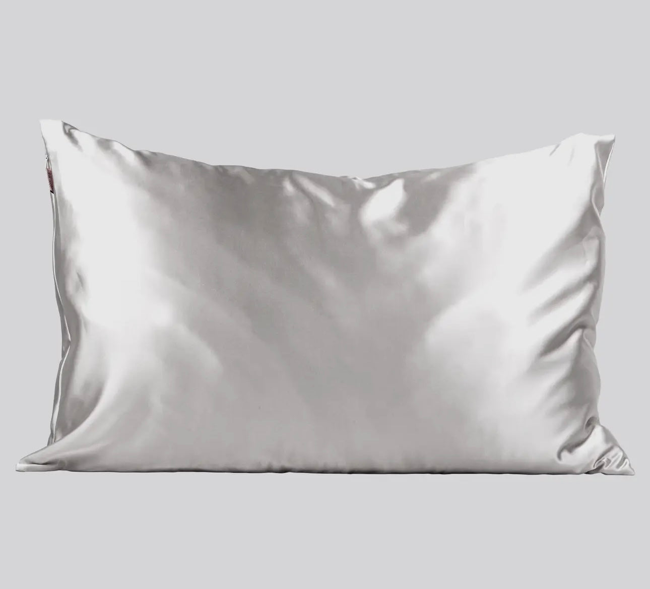 Kit*sch Standard Silver Satin Pillowcase