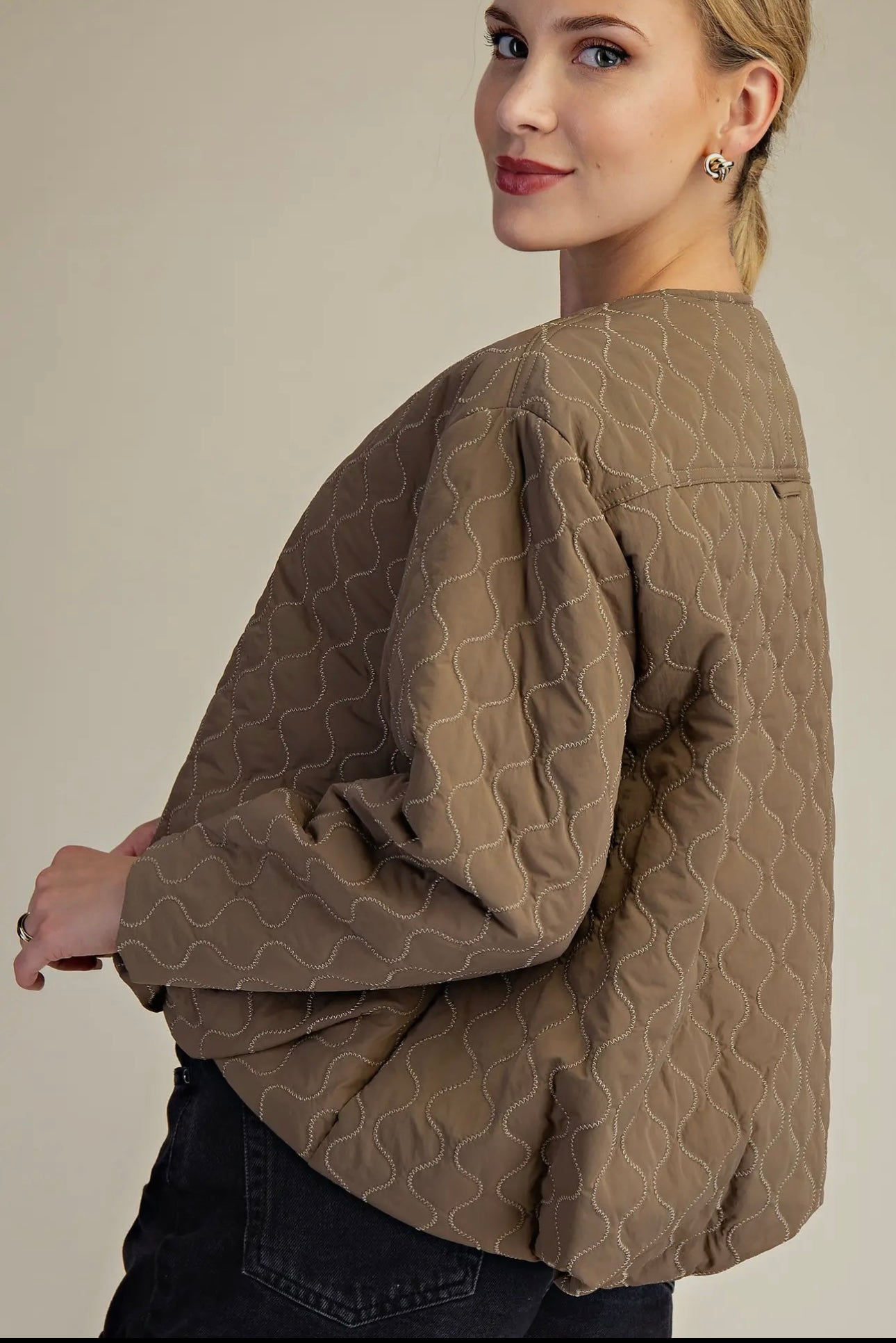 Take The Chill Off Olive Quilted Jacket