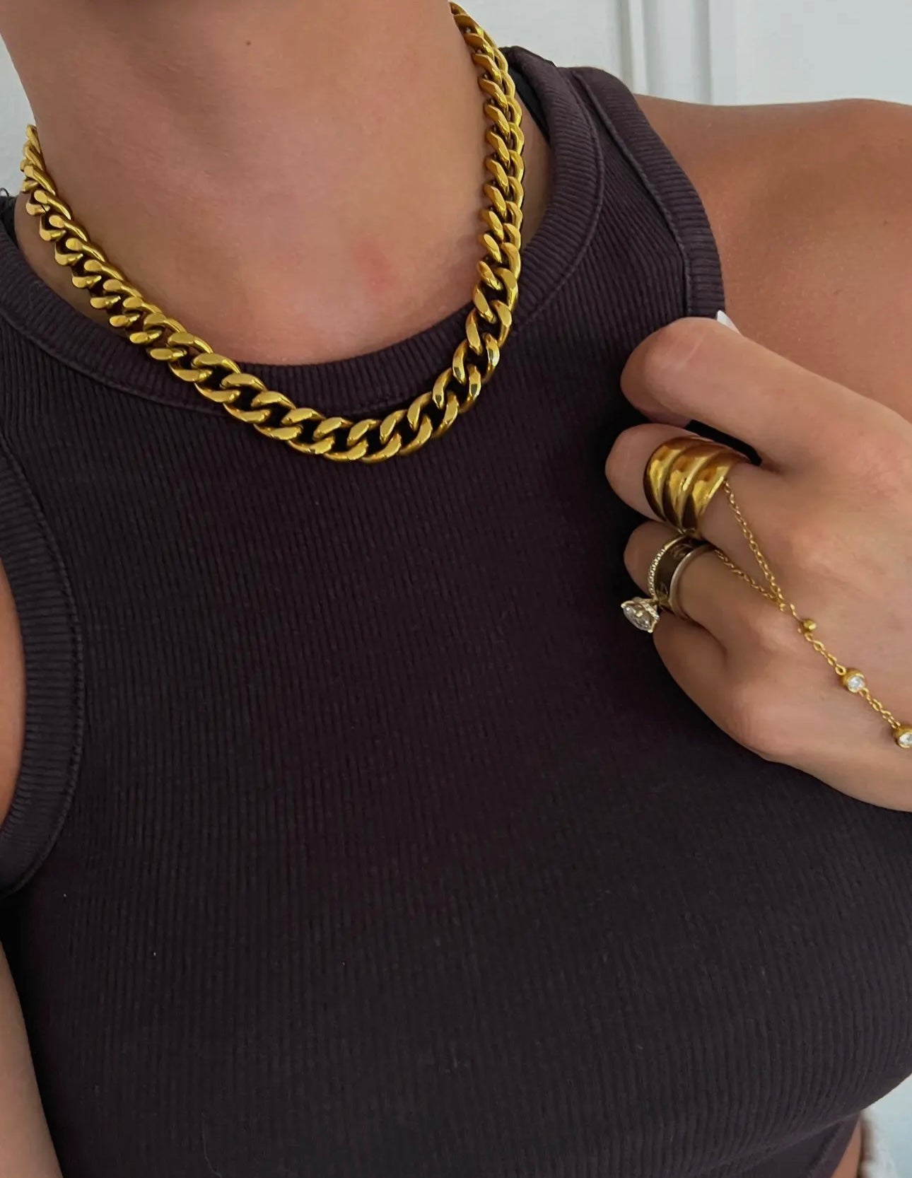 CHUNKY GOLD NECKLACE