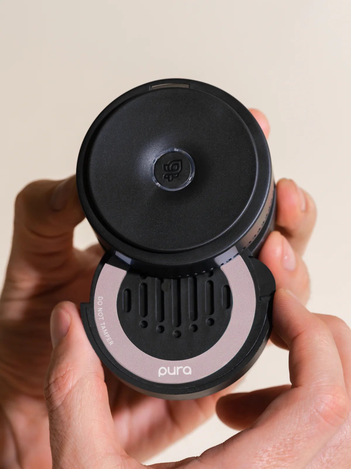 Pura Car Insert Teak & Leather