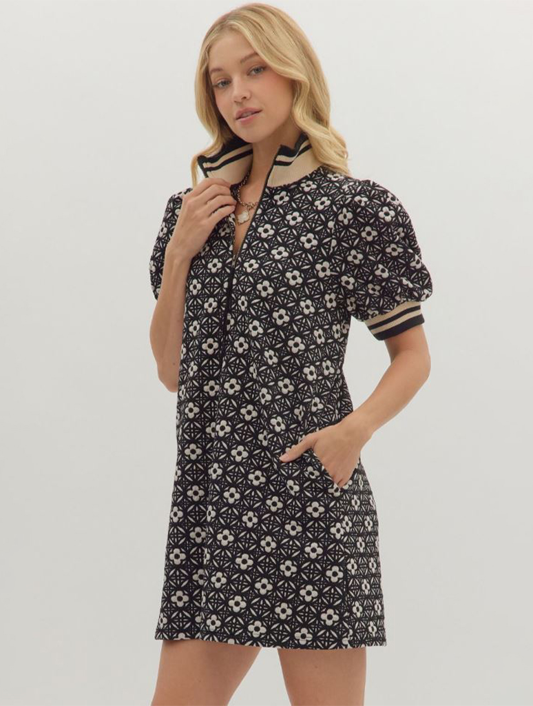 Strictly Business Puff Sleeve Dress