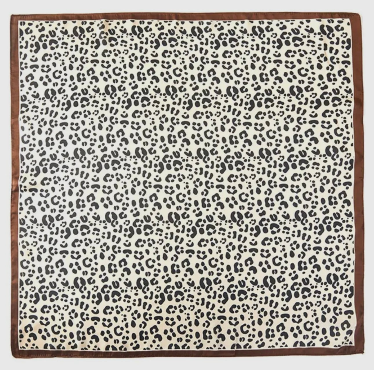 Leopard Bandana Square Neck Scarf