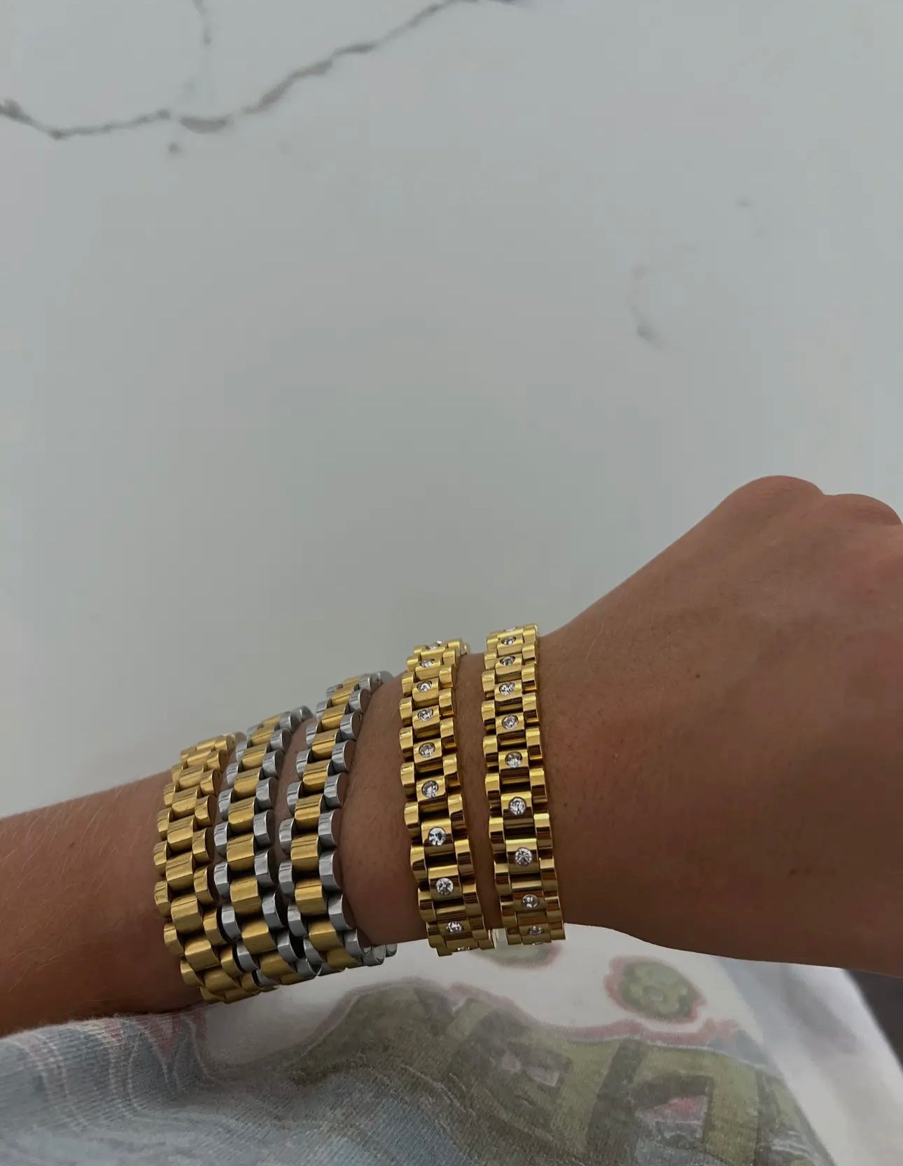 CHAIN WATCH BAND BRACELET GOLD