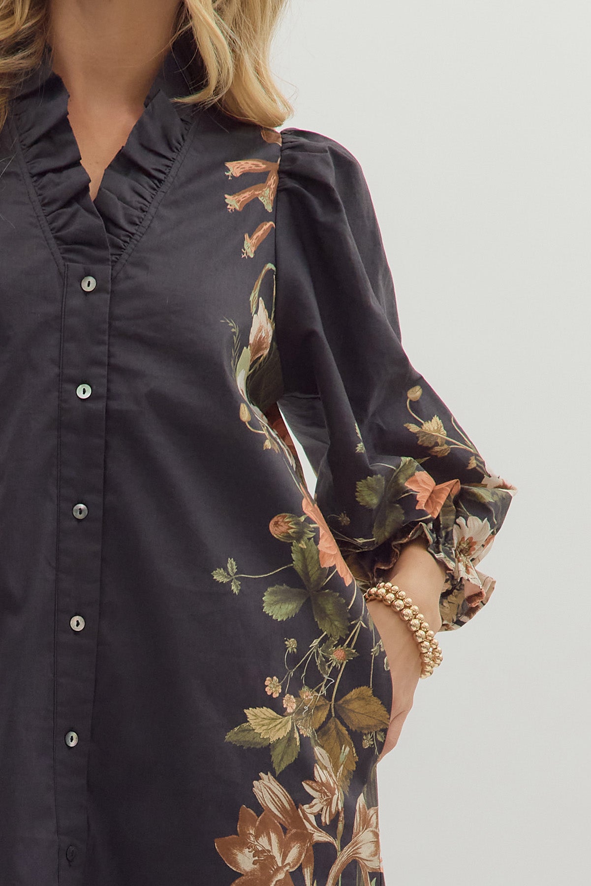 Olivia Botanical Dress-Entro