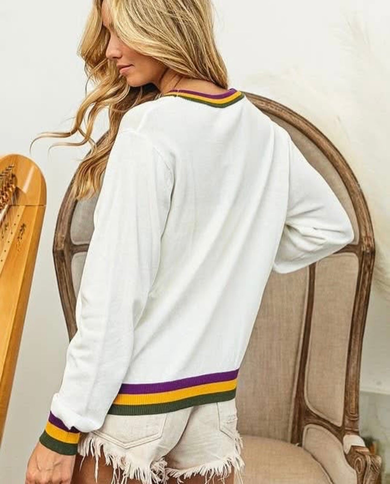 Queen of Mardi Sweater
