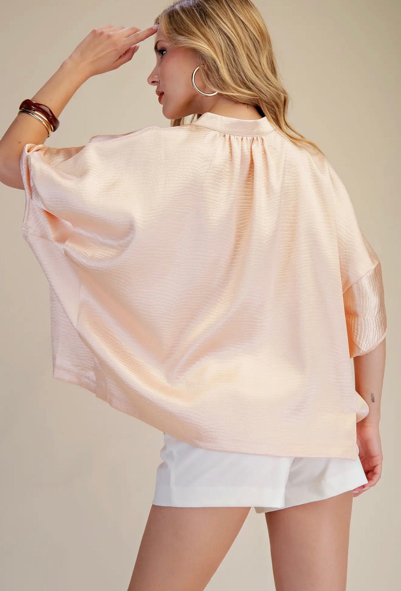 Lovely In Peach Blouse