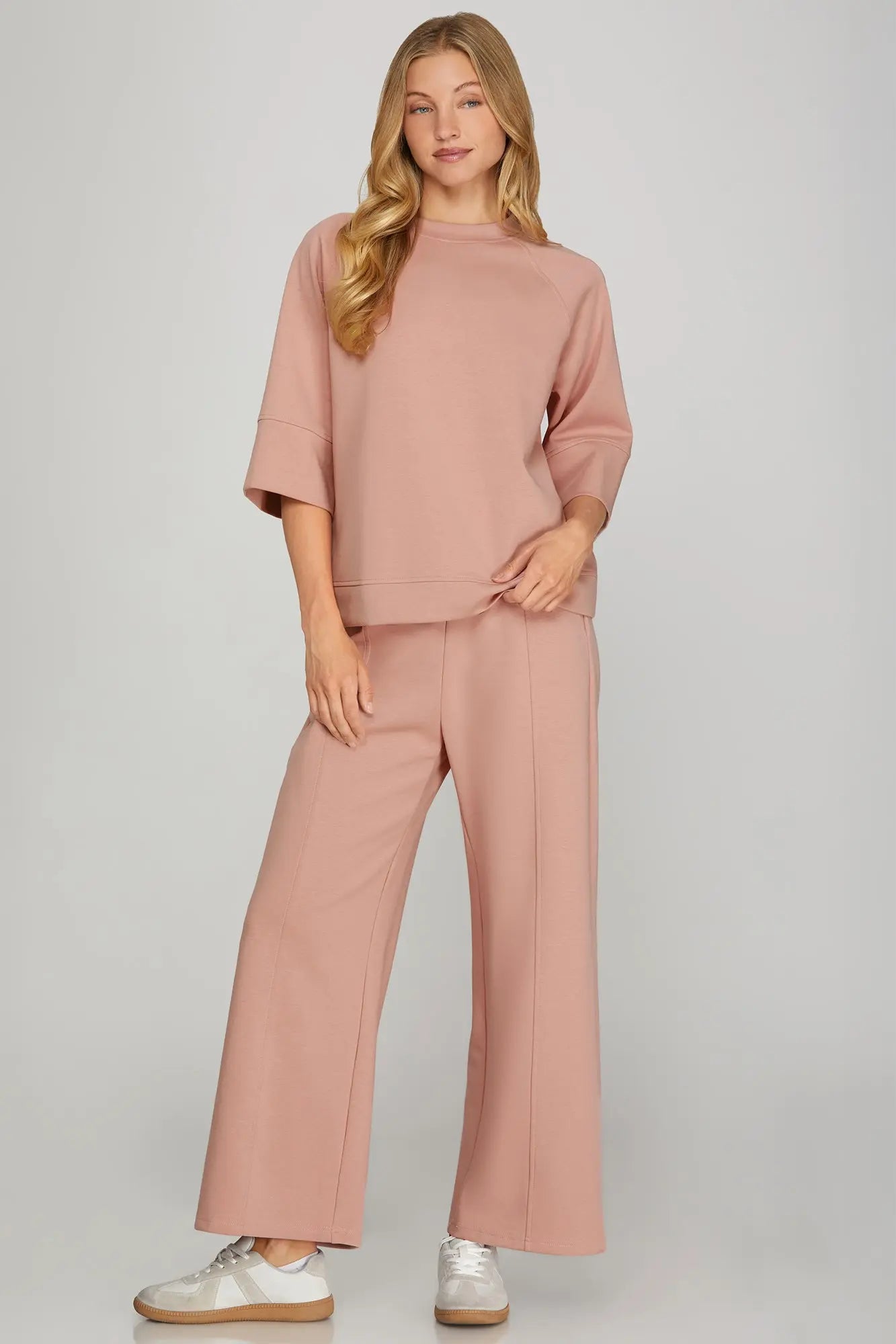 Mauve Scuba Knit Set