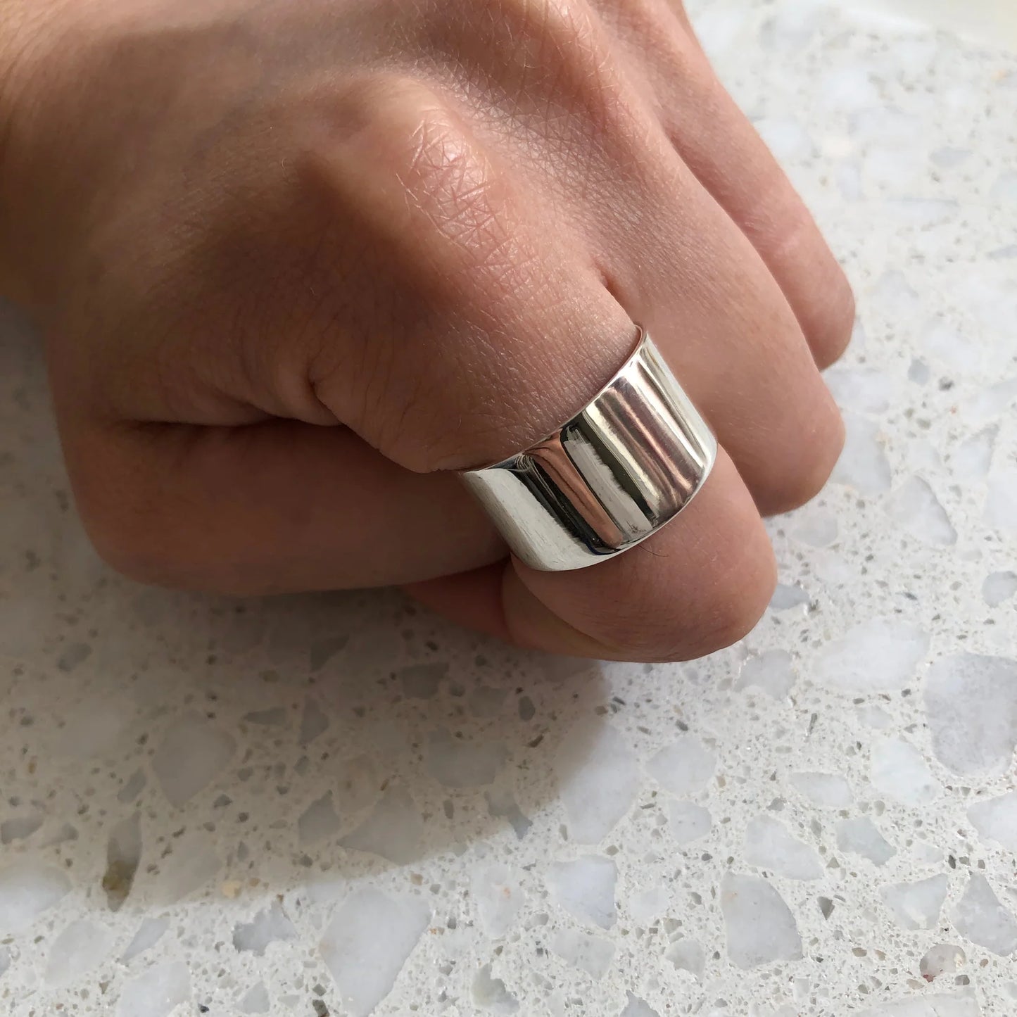 Classic Band Wide Ring Silver