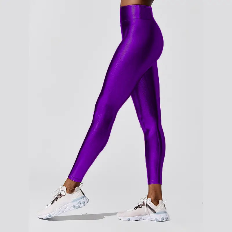 Metallic Purple Leggings