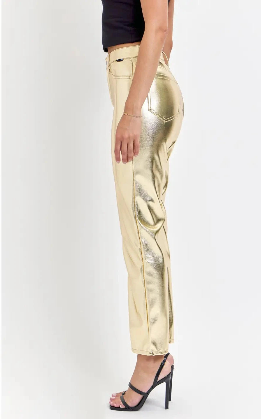 Bright Gold Straight Leg Cello Pants