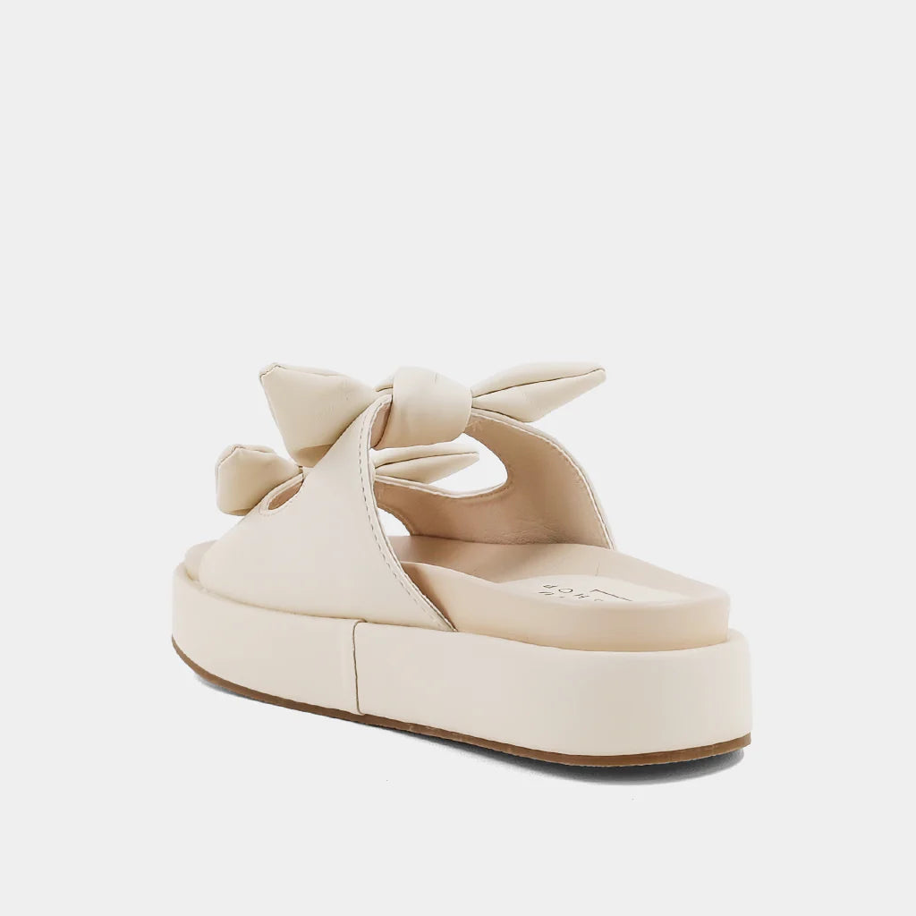 Kiki Bow Sandals~Bone (Beige)