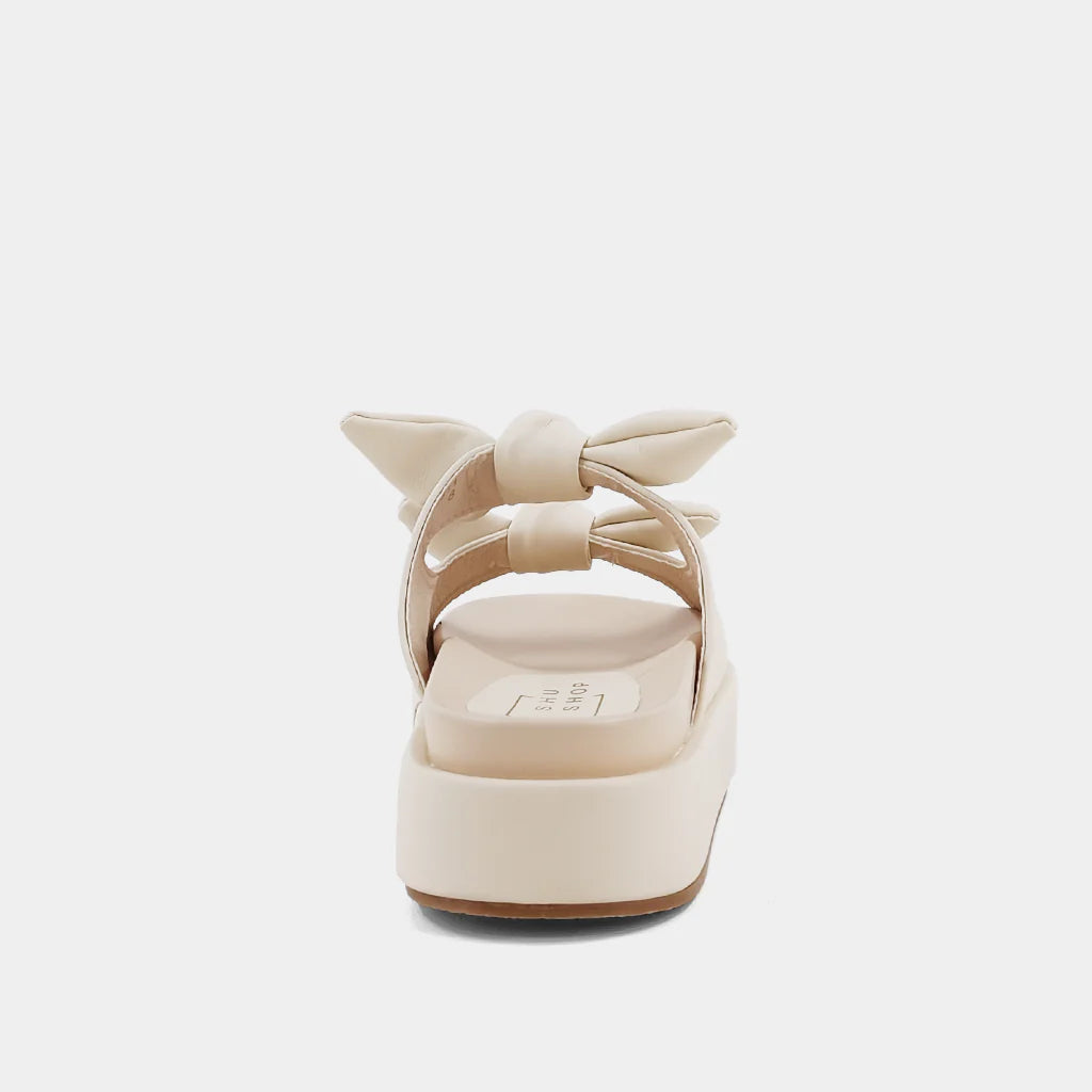 Kiki Bow Sandals~Bone (Beige)