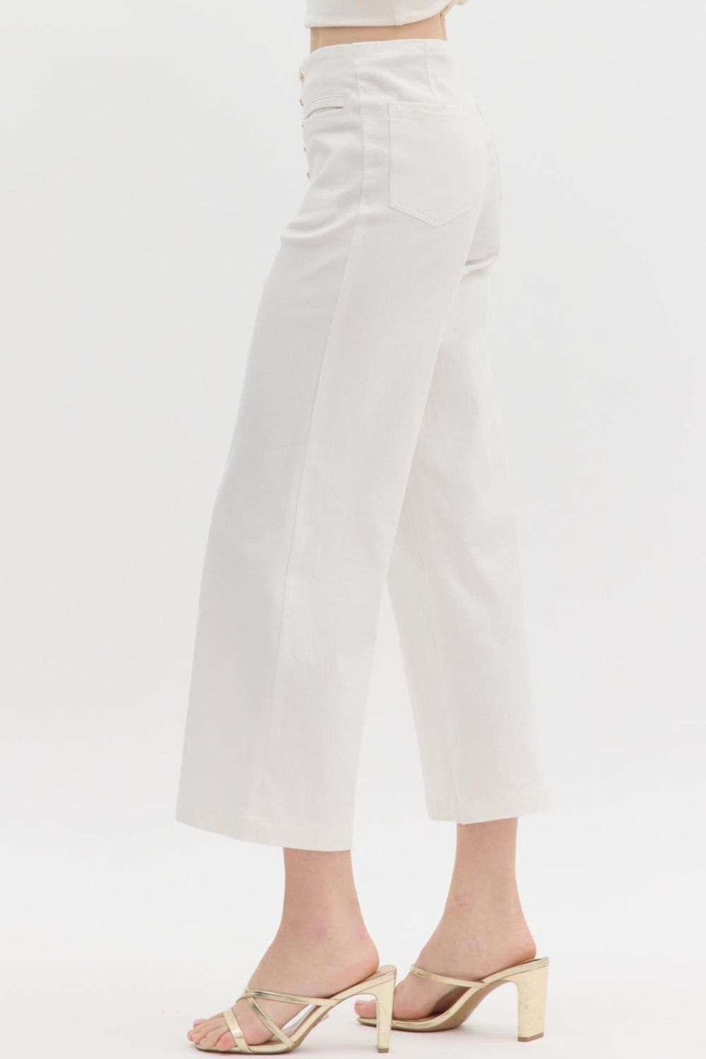 Sassy In White Denim Jeans