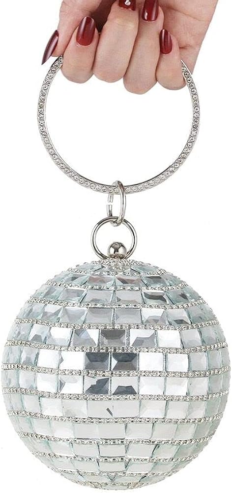 Rhinestone Disco Ball Purse