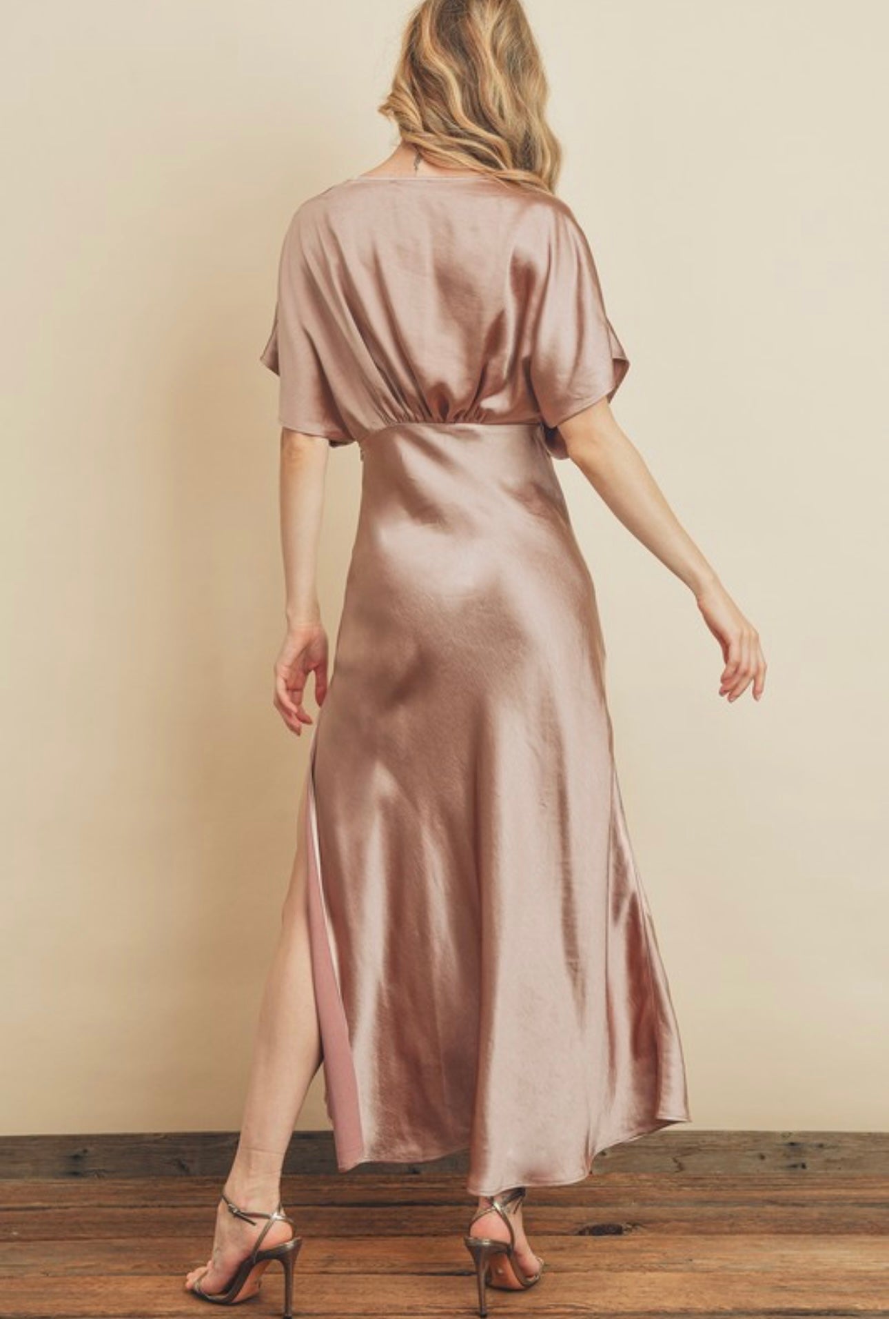 She’s So Lovely Silk Maxi Dress