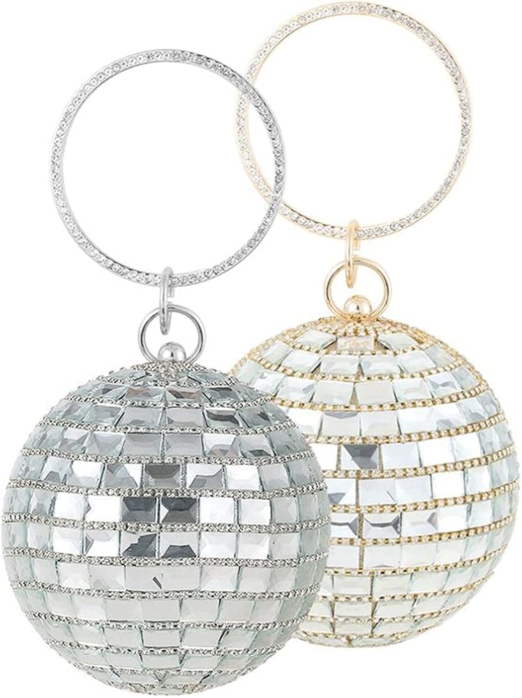 Rhinestone Disco Ball Purse