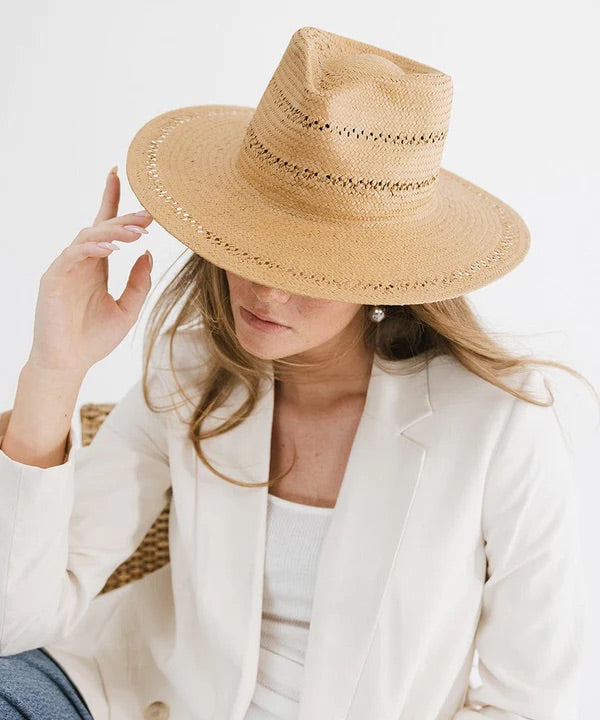 GiGi Pip- Honey Sloan Teardrop Fedora