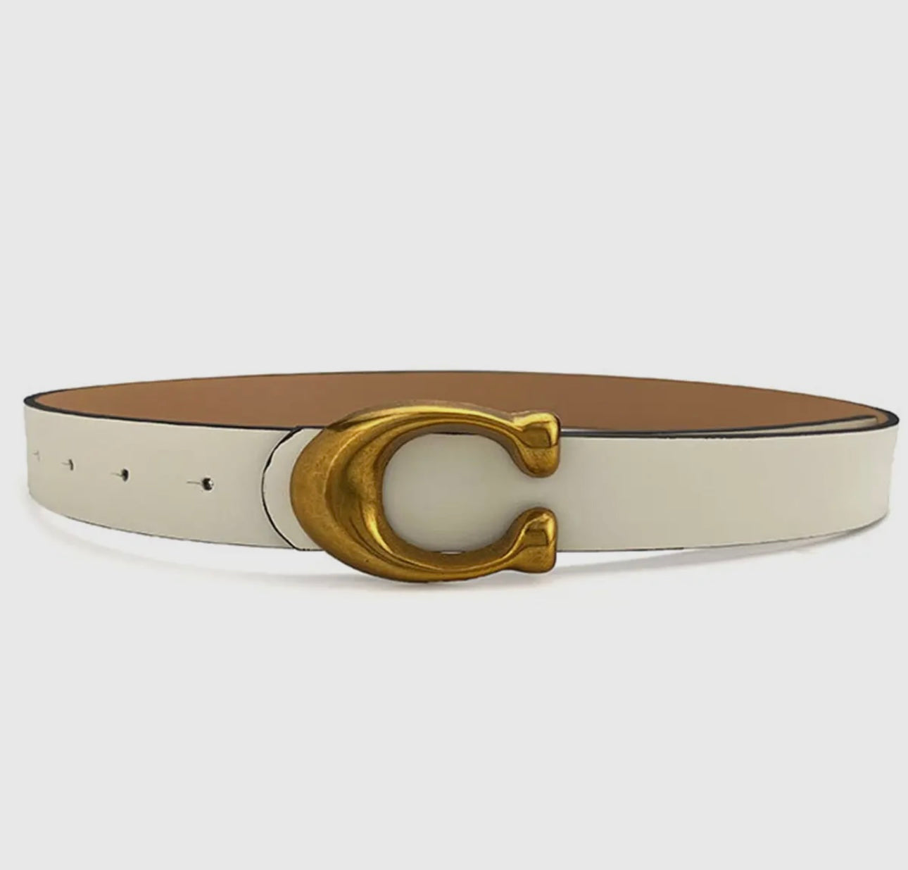 Fashion Retro U Buckle White