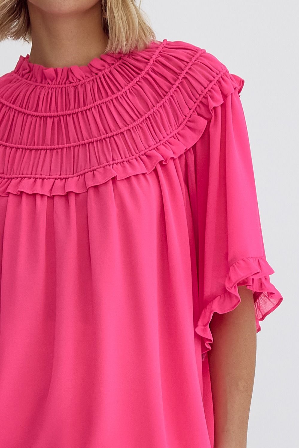 Flirty Girl Fuchsia Top