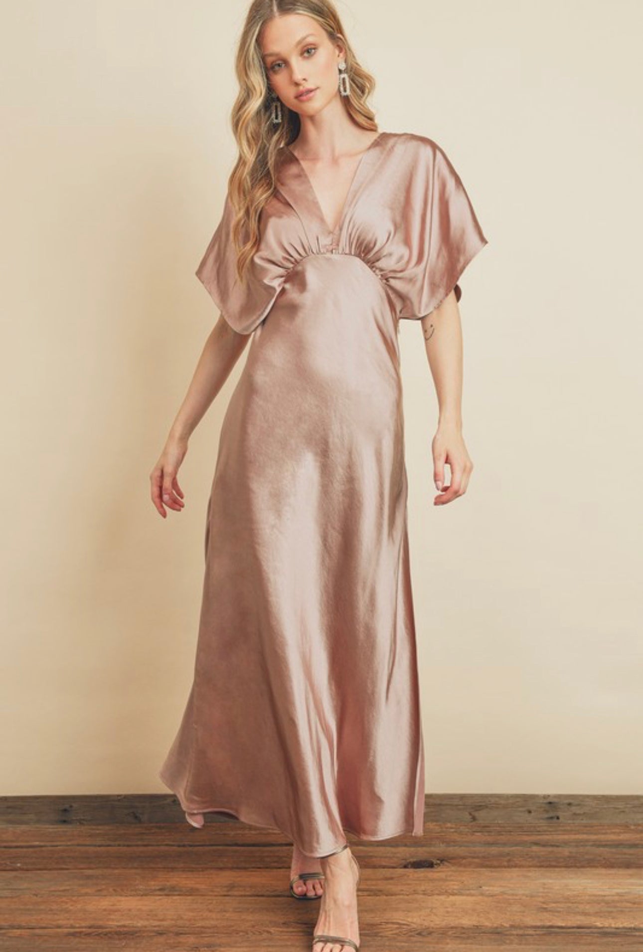 She’s So Lovely Silk Maxi Dress