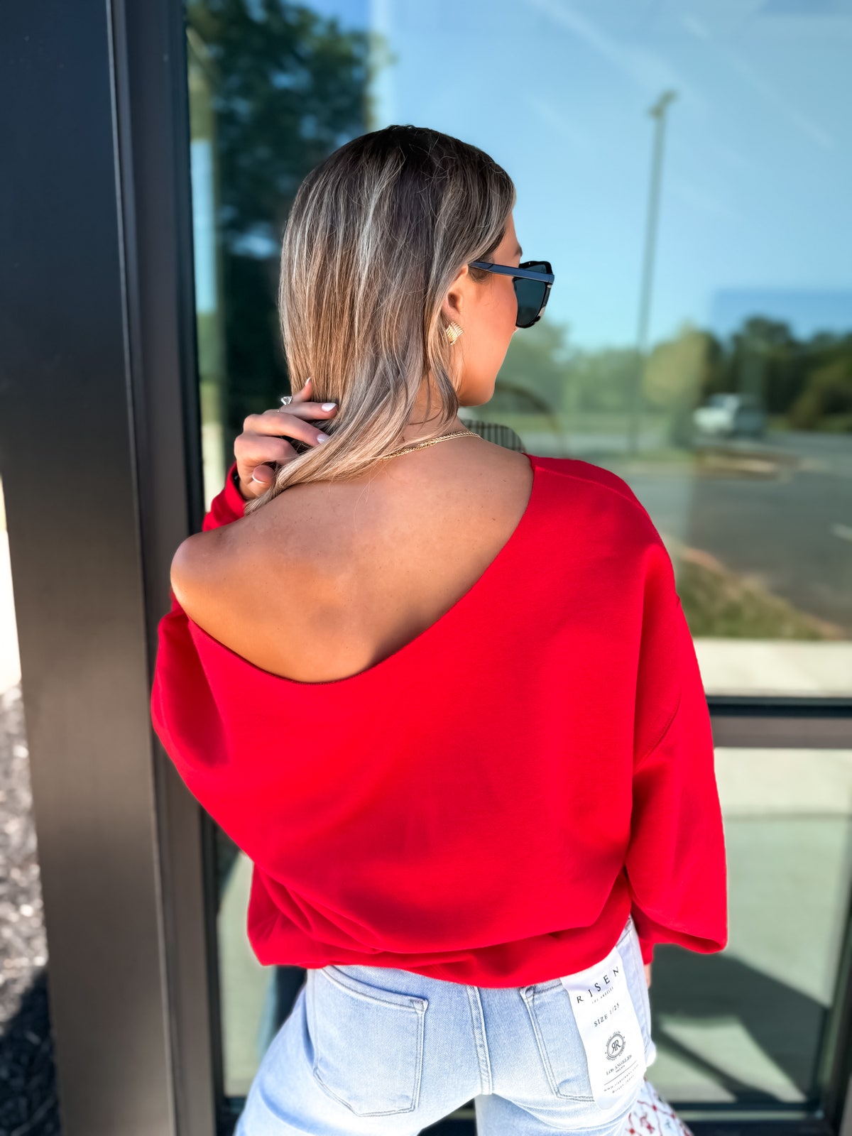 Santa Baby Off The Shoulder Sweatshirt