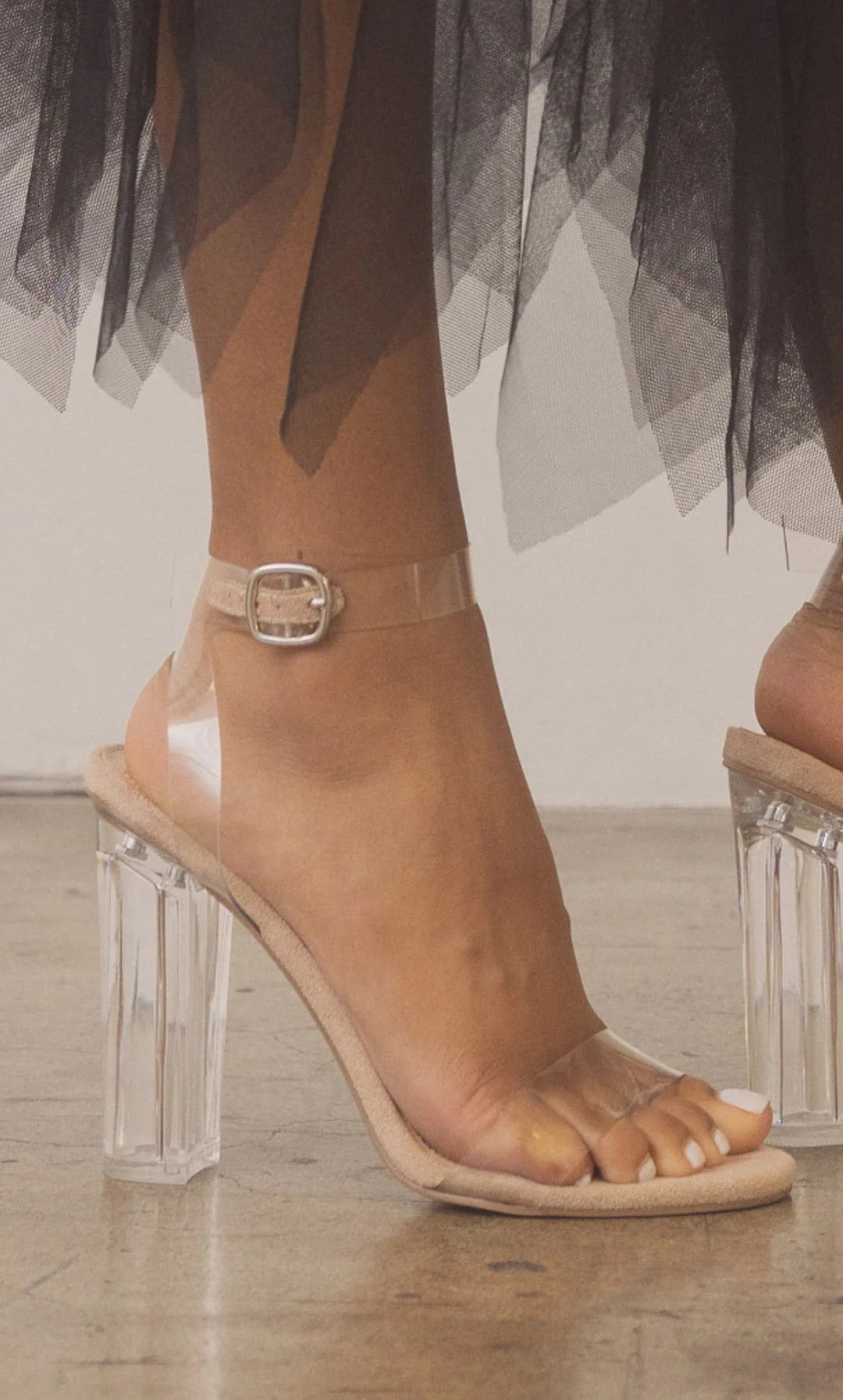 Elsa Crystal Clear Heels