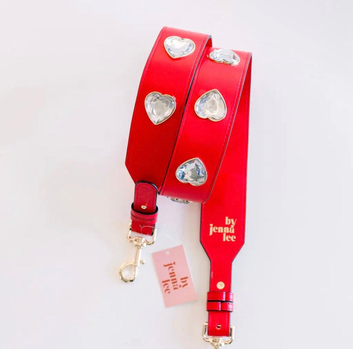 Crystal Heart Gameday Purse Strap |
Rhinestone Stadium Strap~Red