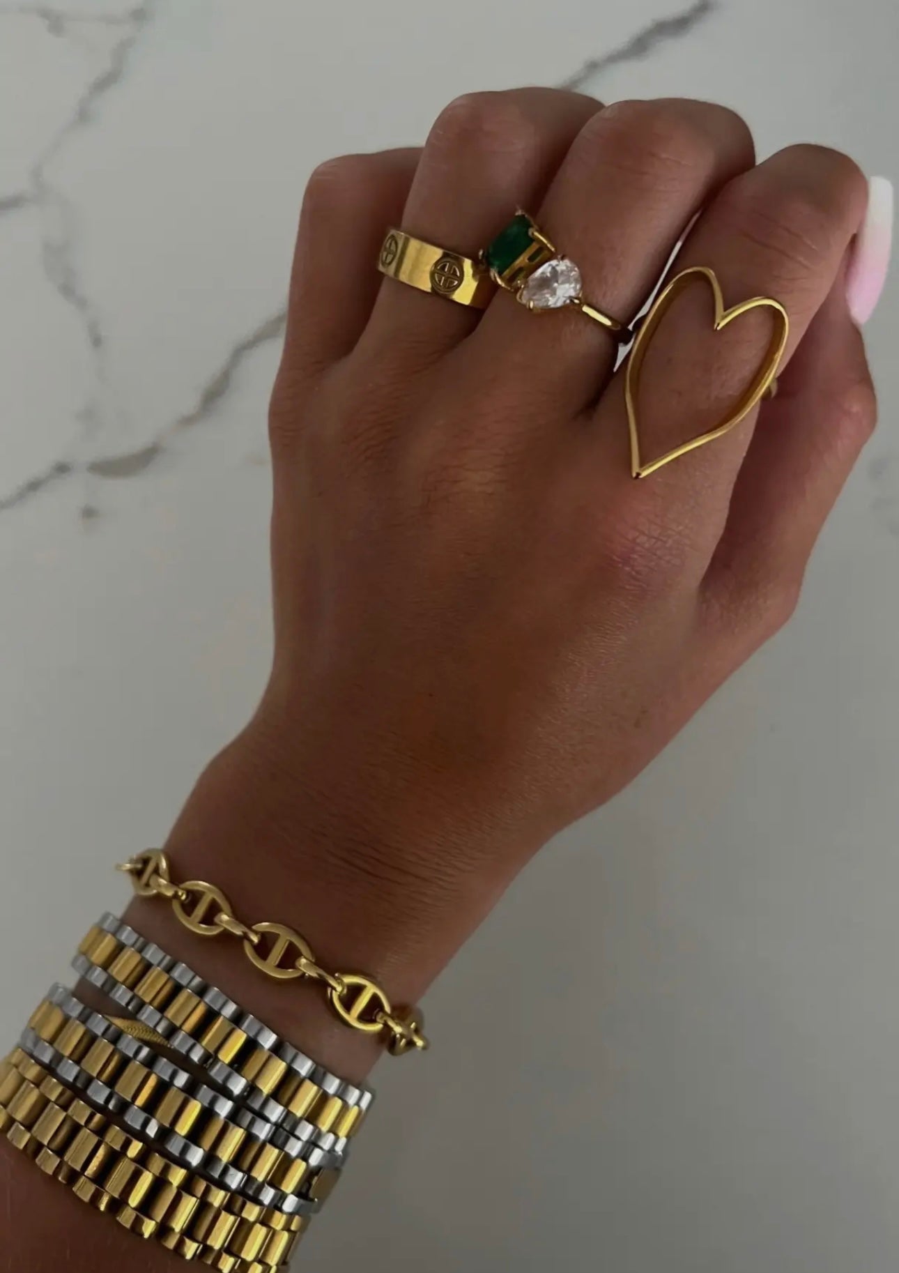 Gold Heart Ring