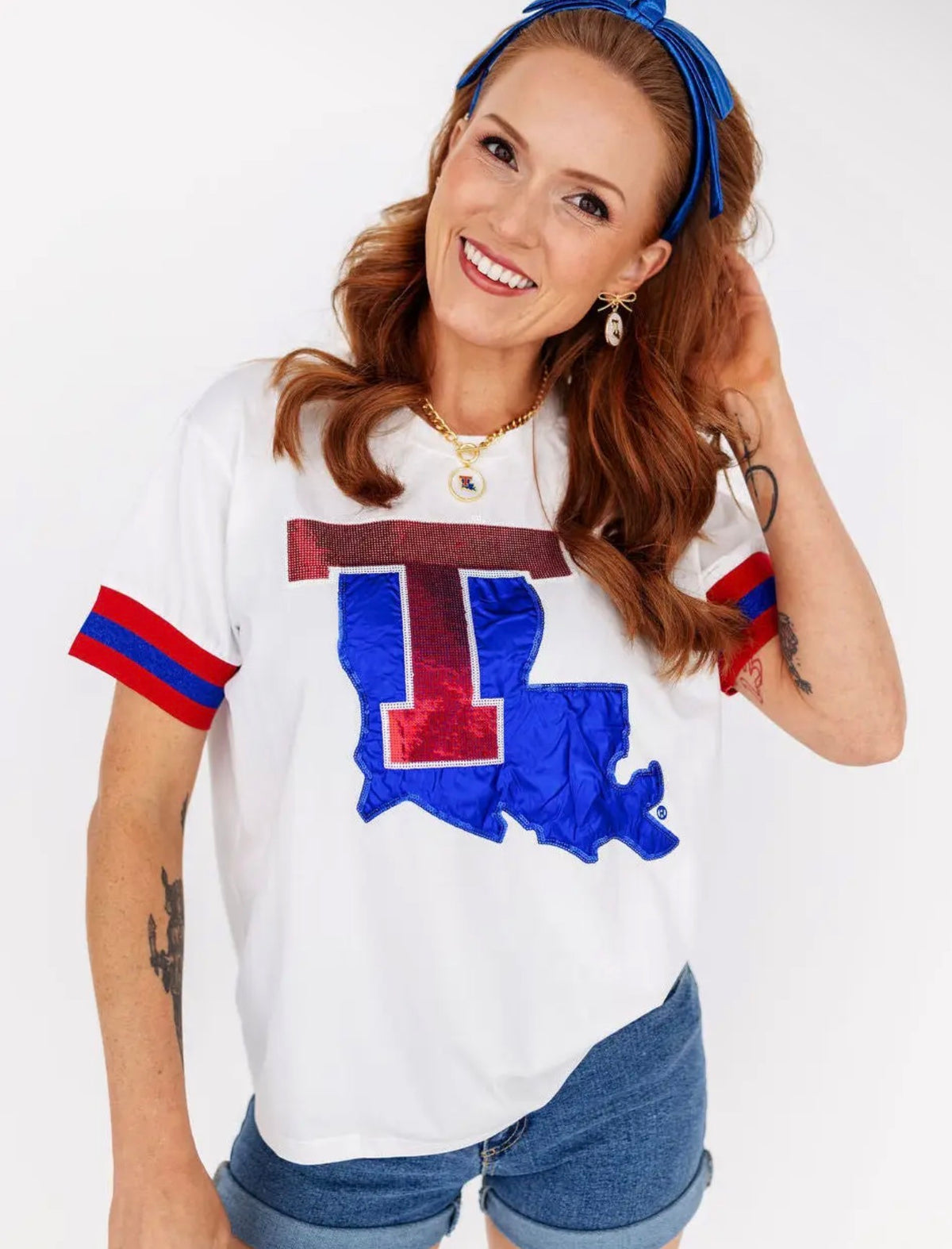 Louisiana Tech Sparkle Tee