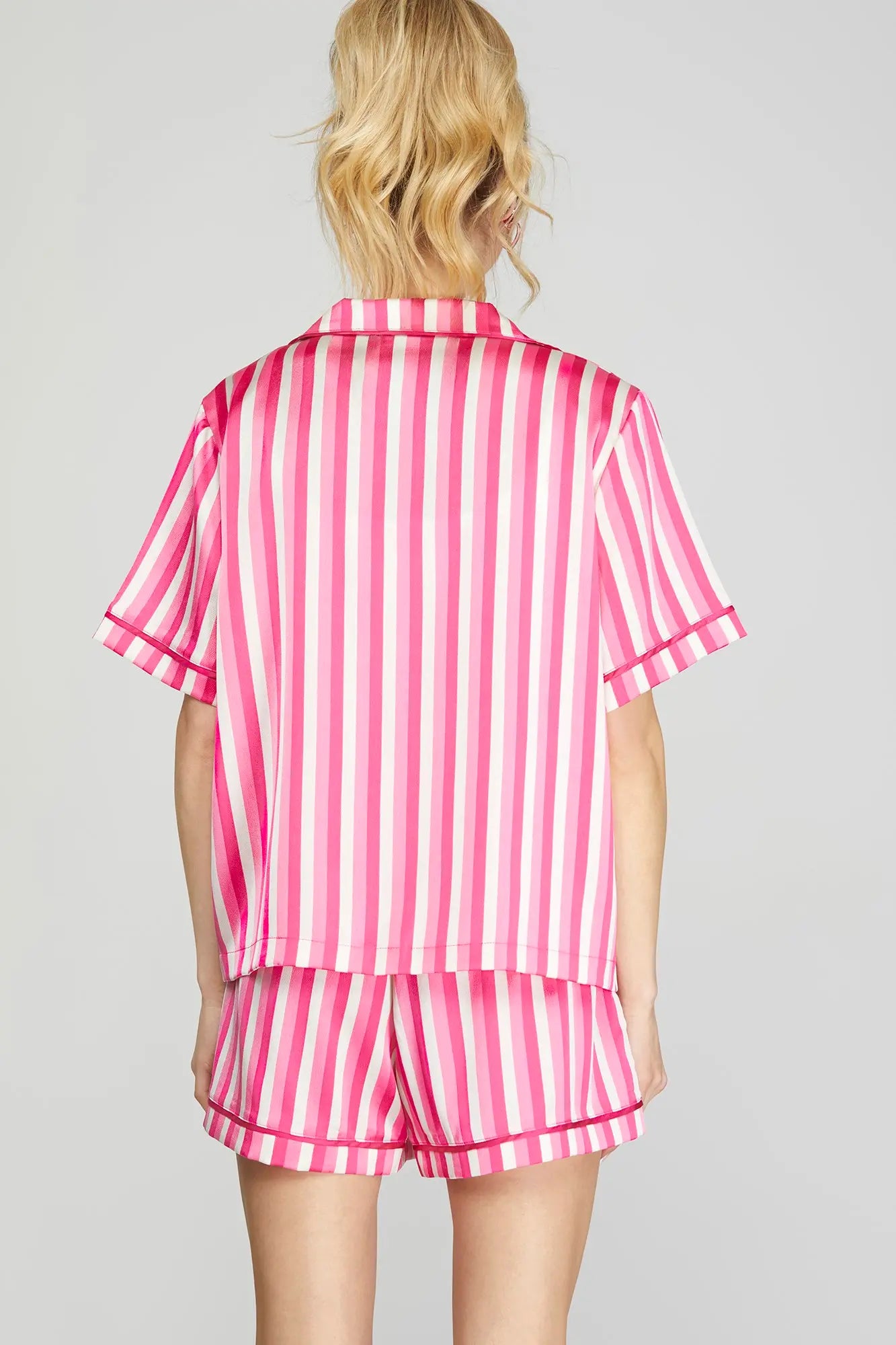 Silky Dream Striped Pajamas