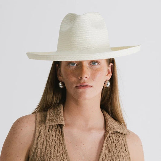 GiGi Pip- White Penny Fedora