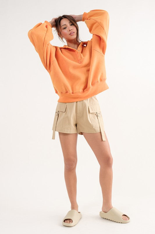 Piper Snap Collard Sweatshirt