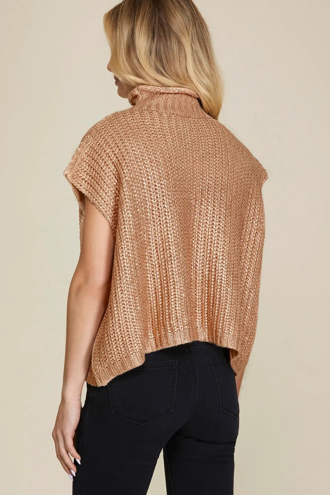 Gold Metallic Sweater
