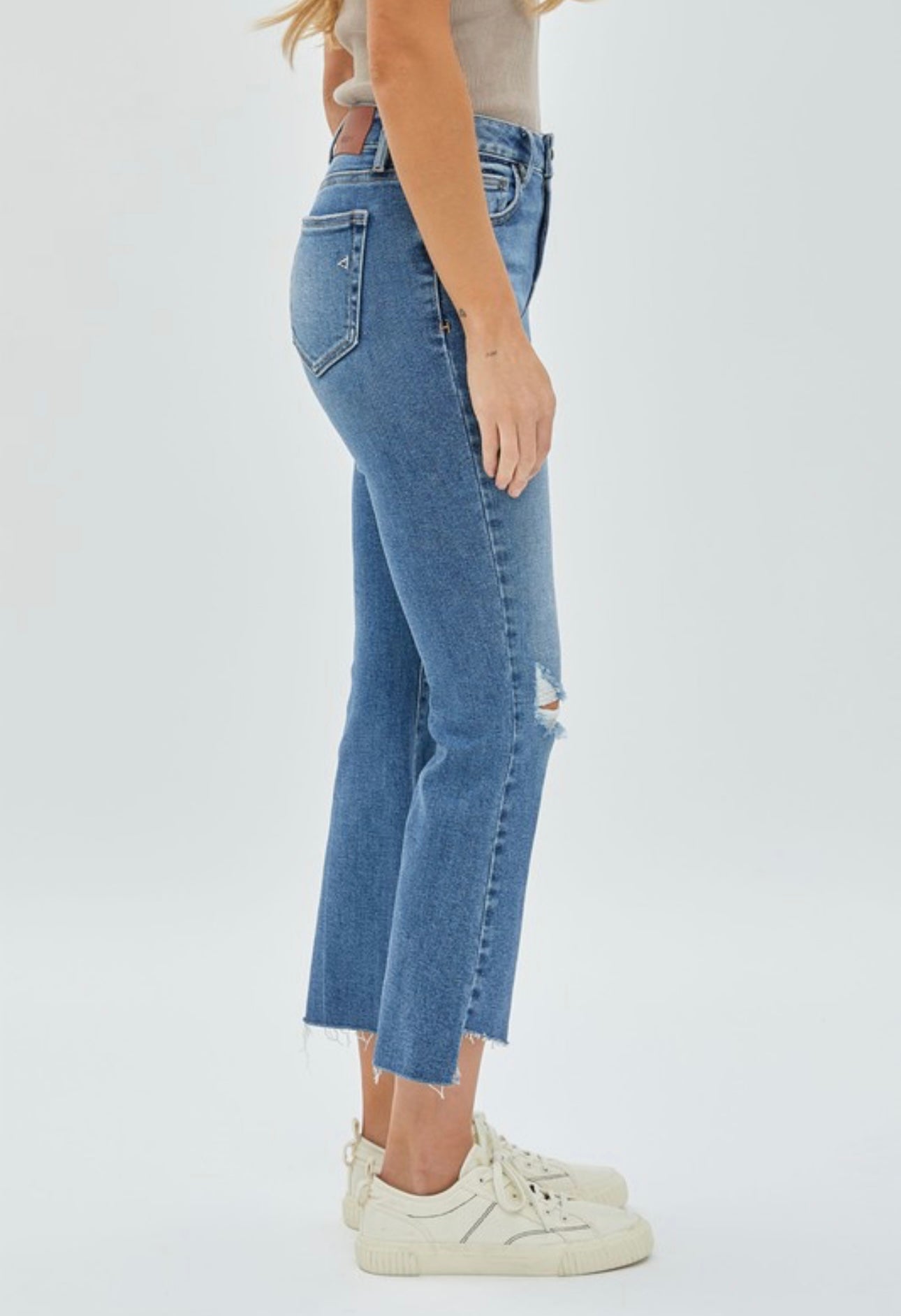 Hidden Happi Crop Flare Jeans- Vintage