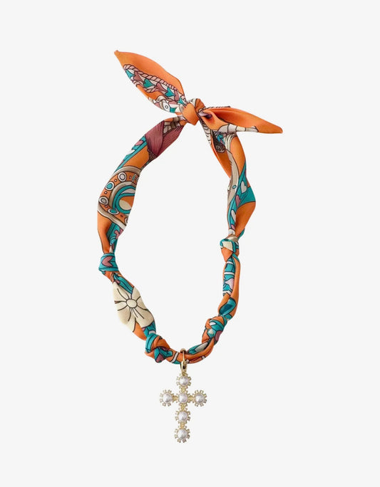 Palmas Scarf Necklace