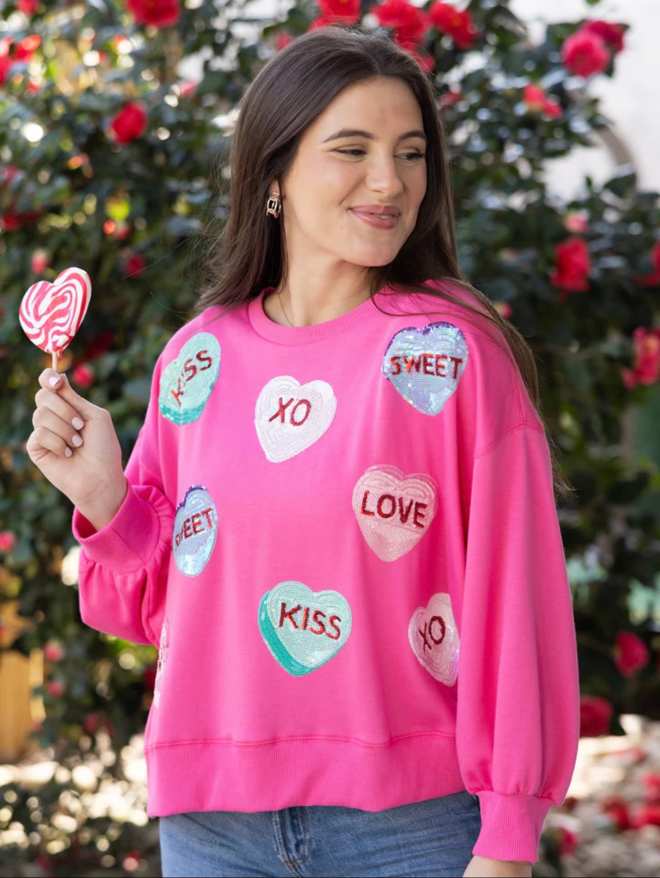 Millie Candy Hearts Sweatshirt