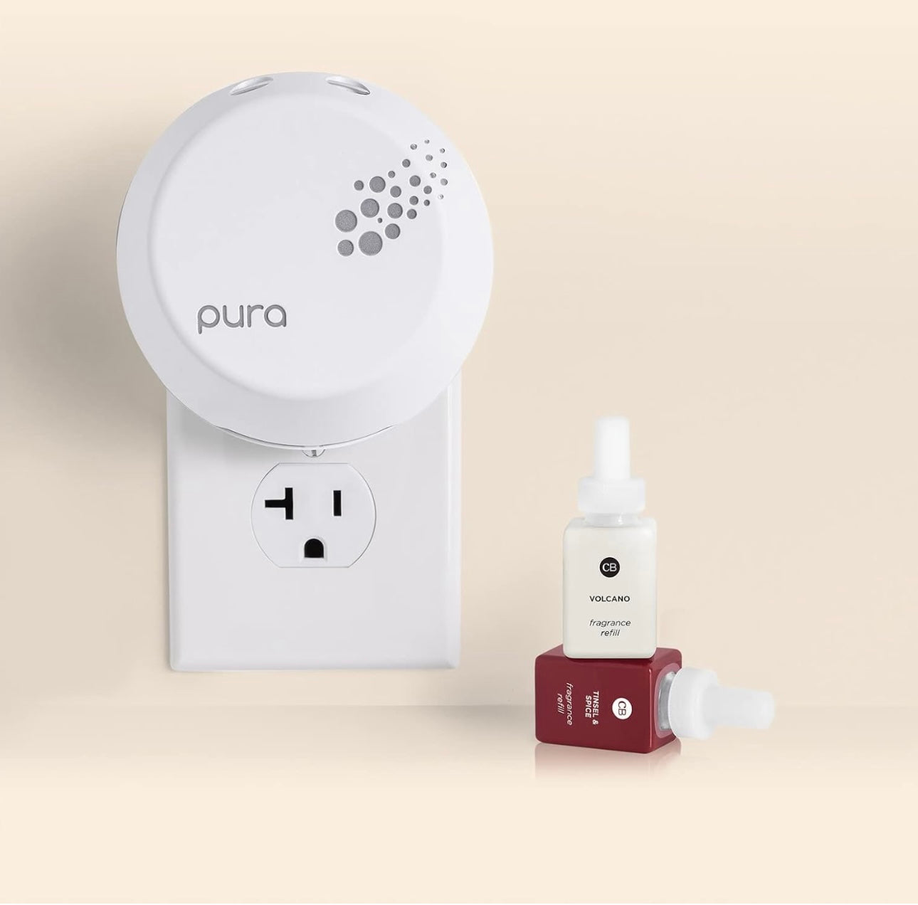 Capri Blue Tinsel & Spice/ Volcano 2 fragrance refills Smart Home Fragrance Plug in Diffuser