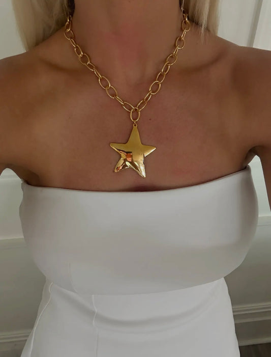 Gold Star Necklace