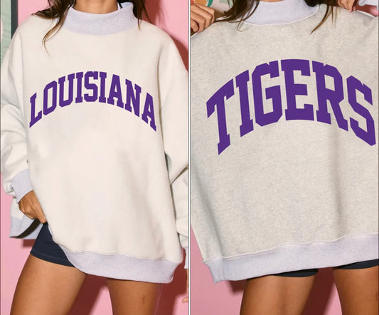 Reversible Oversized Mockneck Sweatshirt