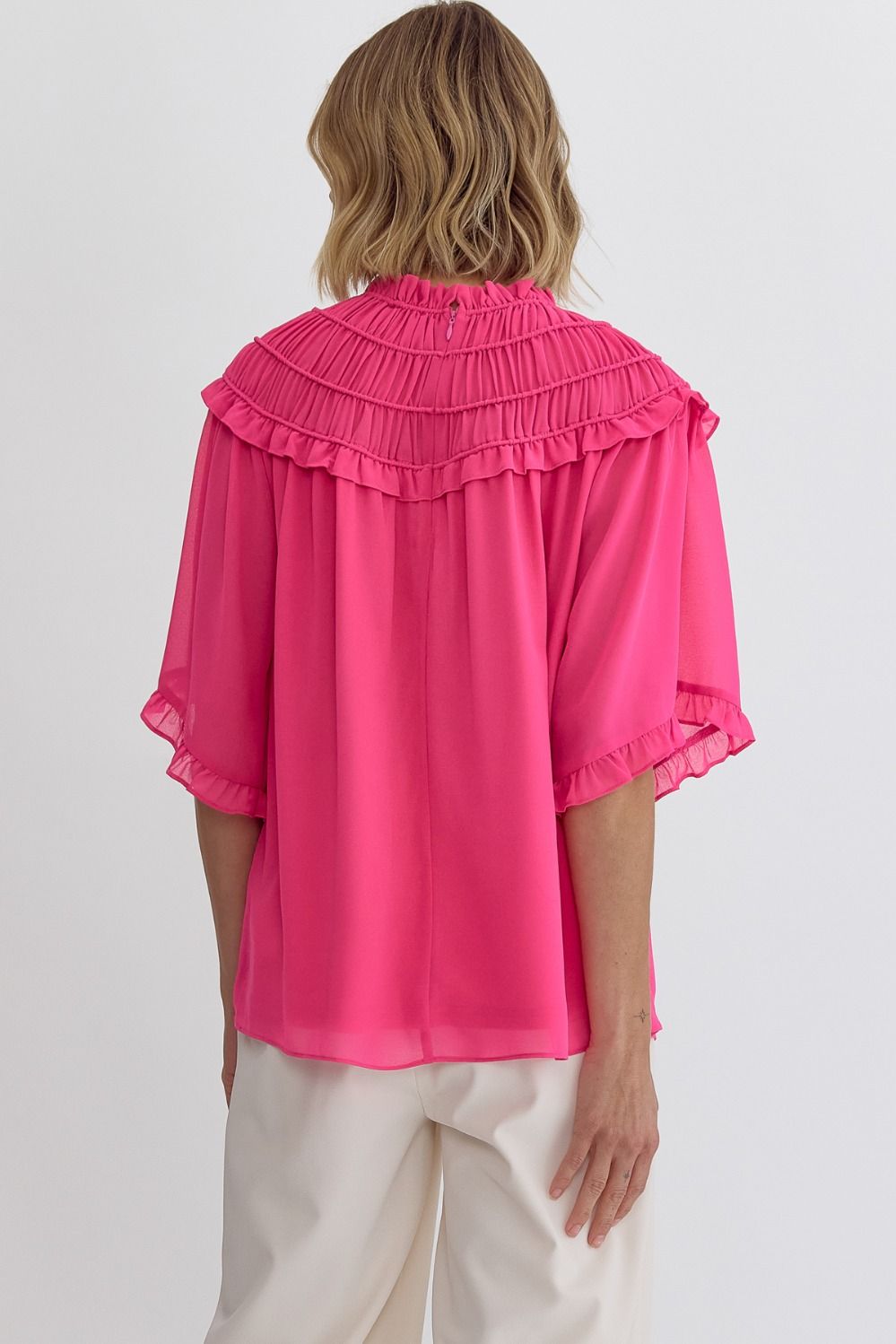 Flirty Girl Fuchsia Top