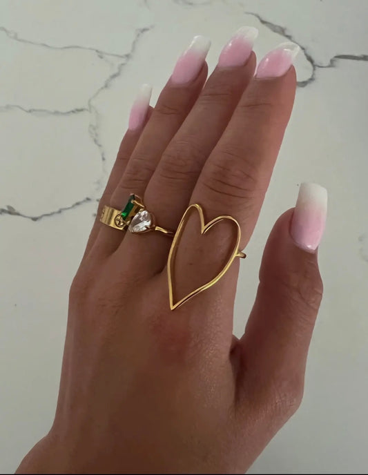 Gold Heart Ring