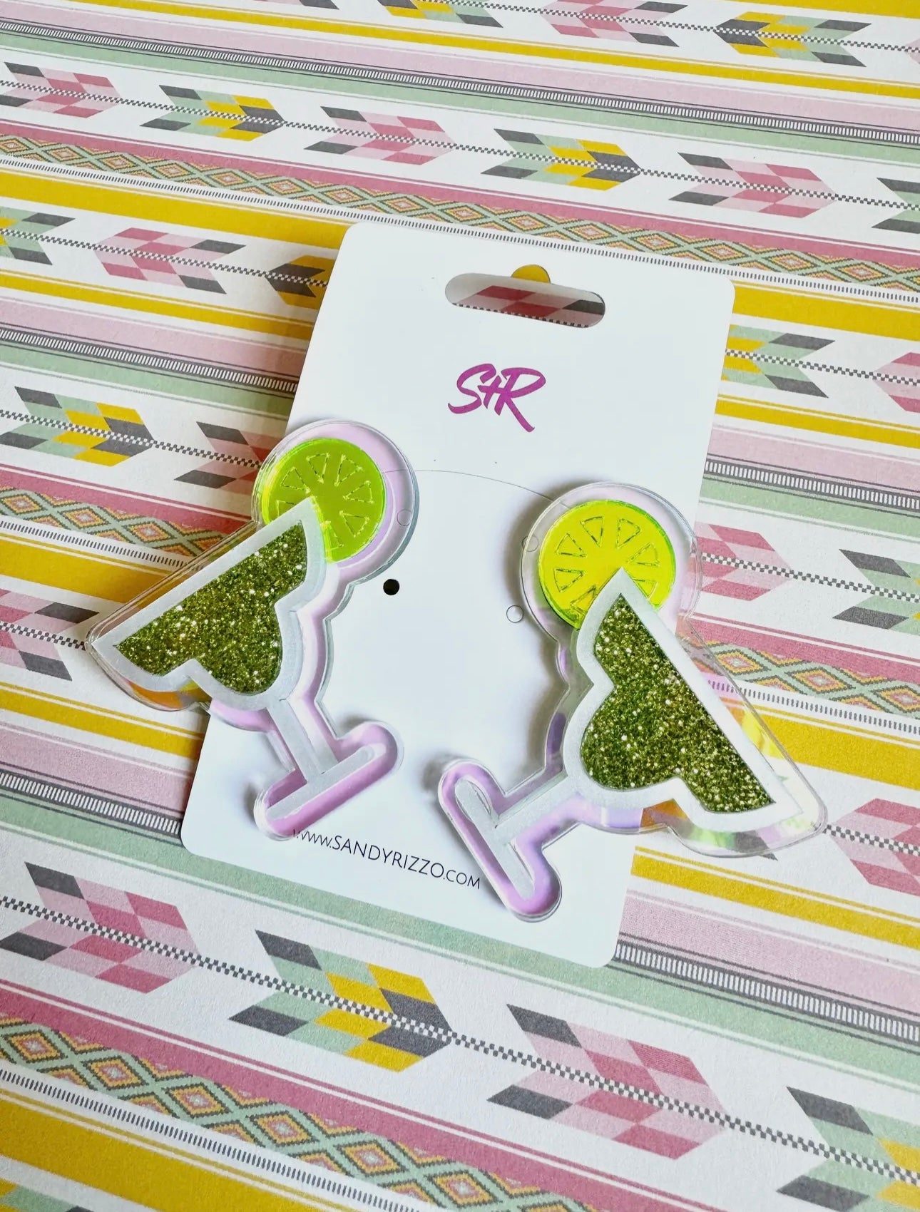 Margarita Glass Statement Studs