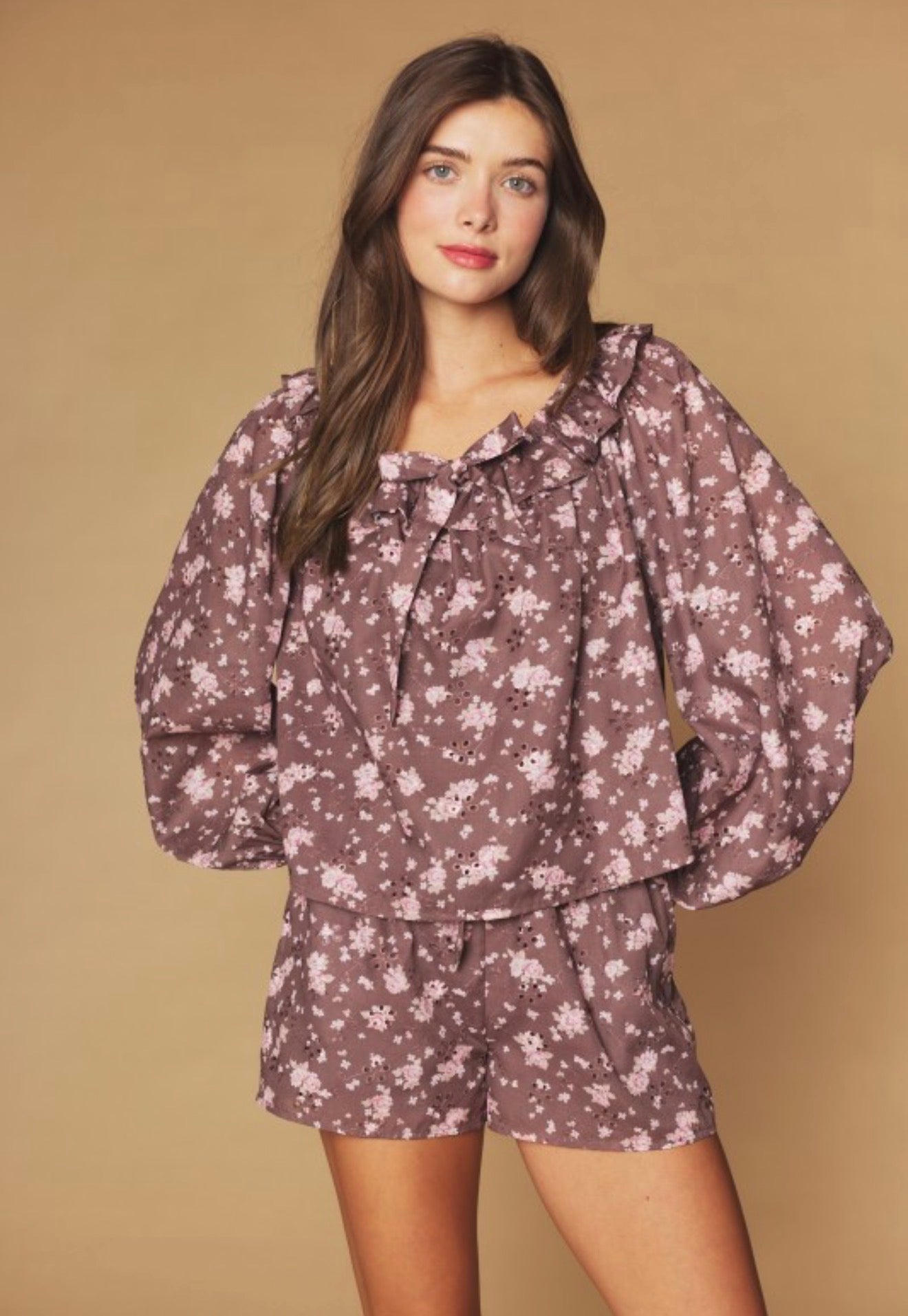 Georgia Floral Ruffle Set