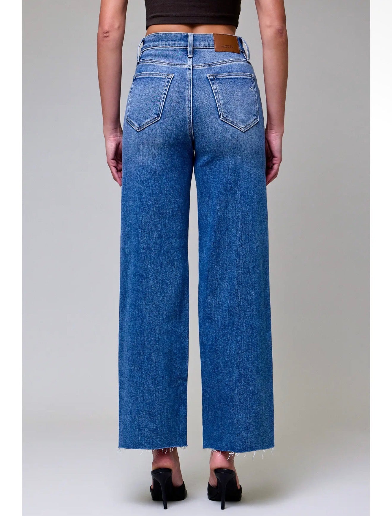 Hidden Logan Medium Dark Clean Stretch Dad Jeans