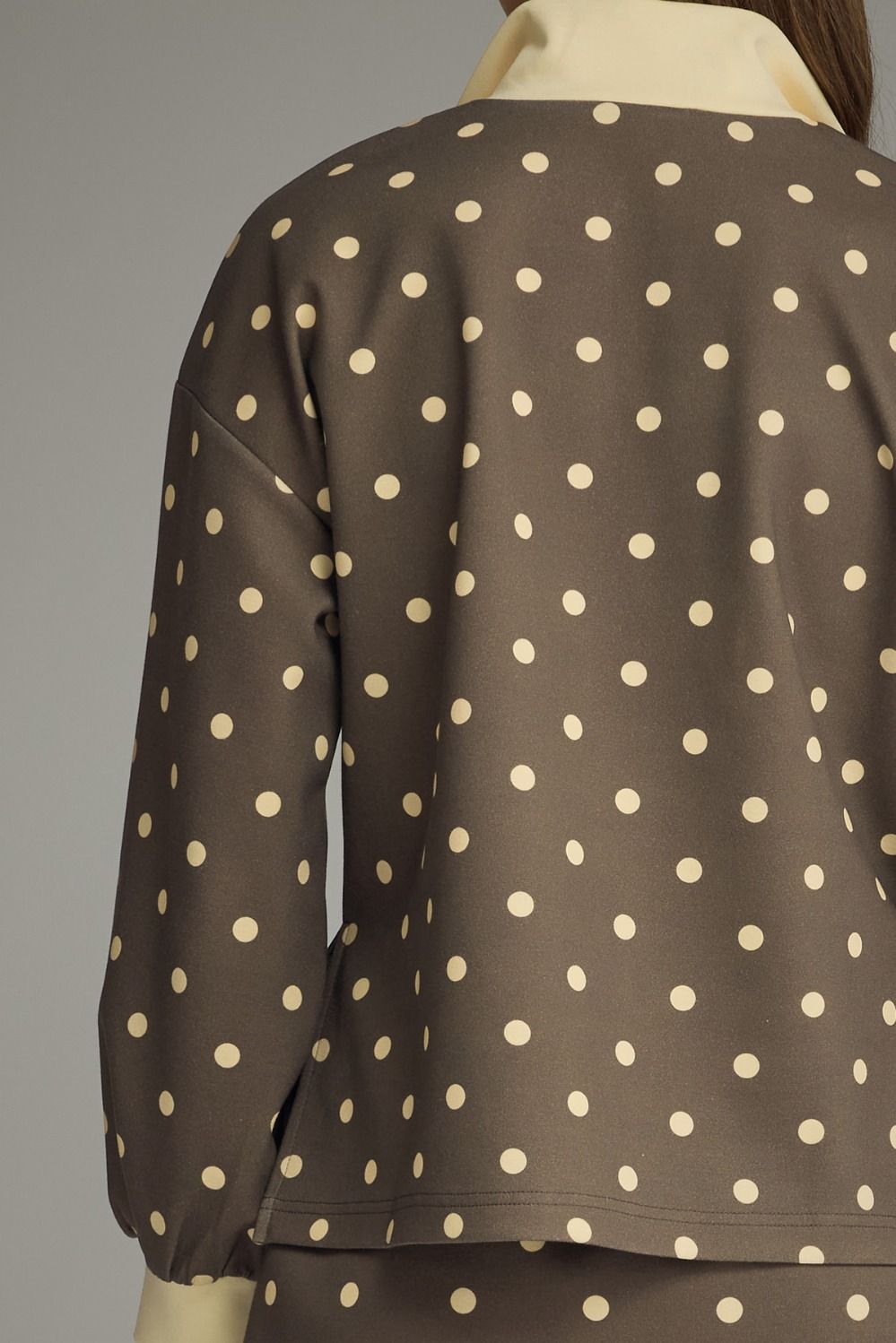 Miss Priss Chocolate Polka Dotted Skort Set
