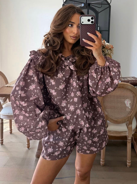 Georgia Floral Ruffle Set