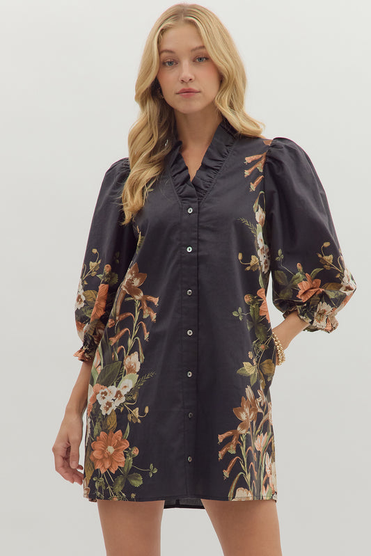 Olivia Botanical Dress-Entro