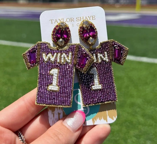 LSU Gameday Jersey Earrings