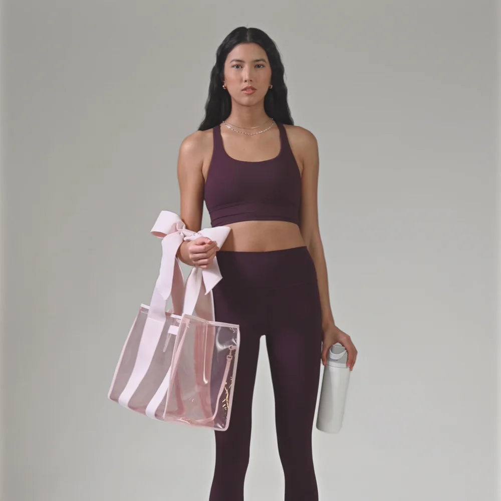 Ballet Pink Bow Jelly Tote Bag Case~Mate