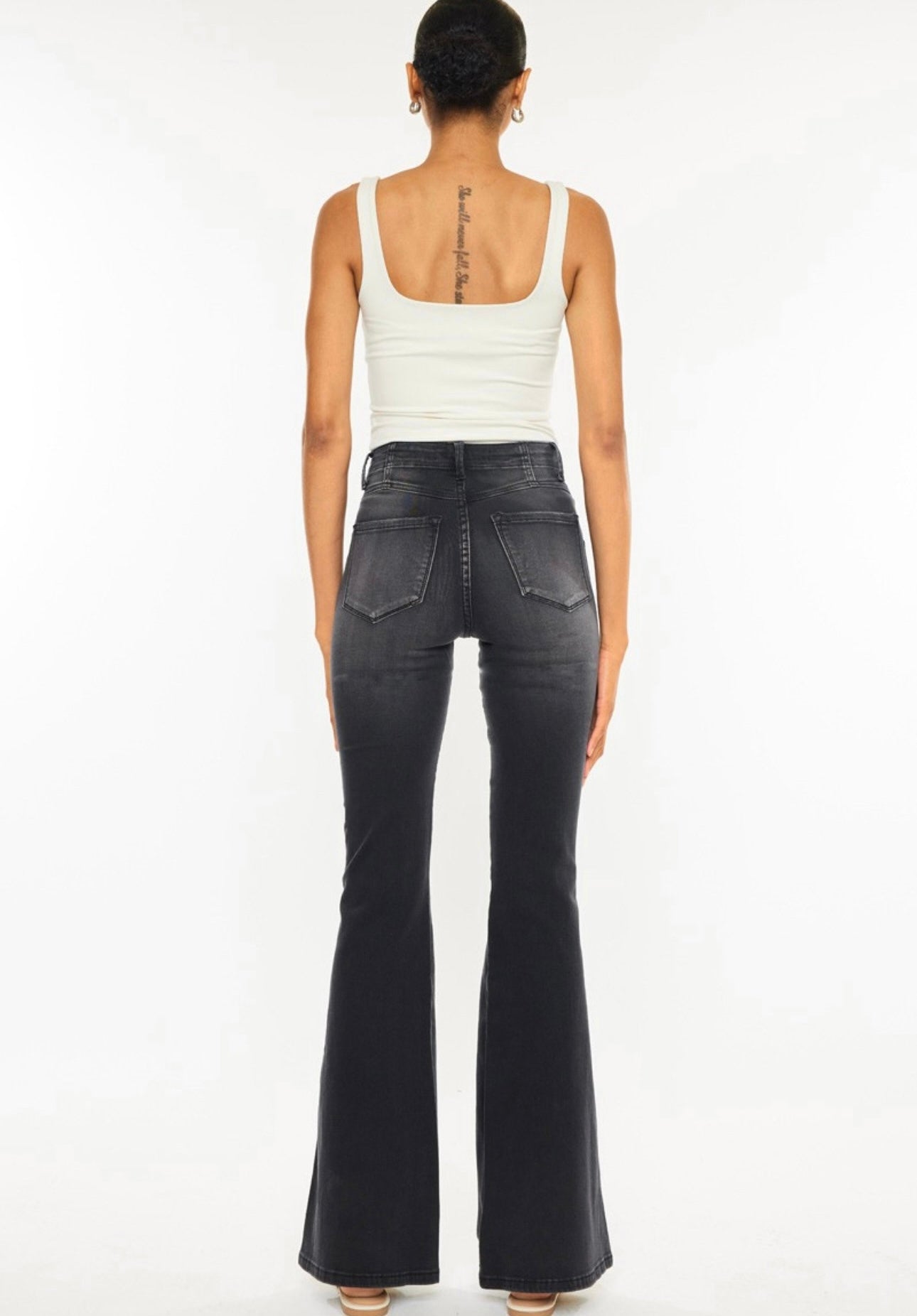 KanCan Black Ultra High Rise Flare Jeans